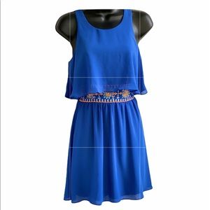 Sequin Hearts Cute Sleeveless Dress Small